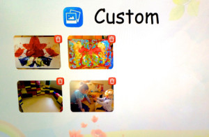 Using photos of student work and play-based examples in the classroom, the KG teacher and I created customized prompts for the children.